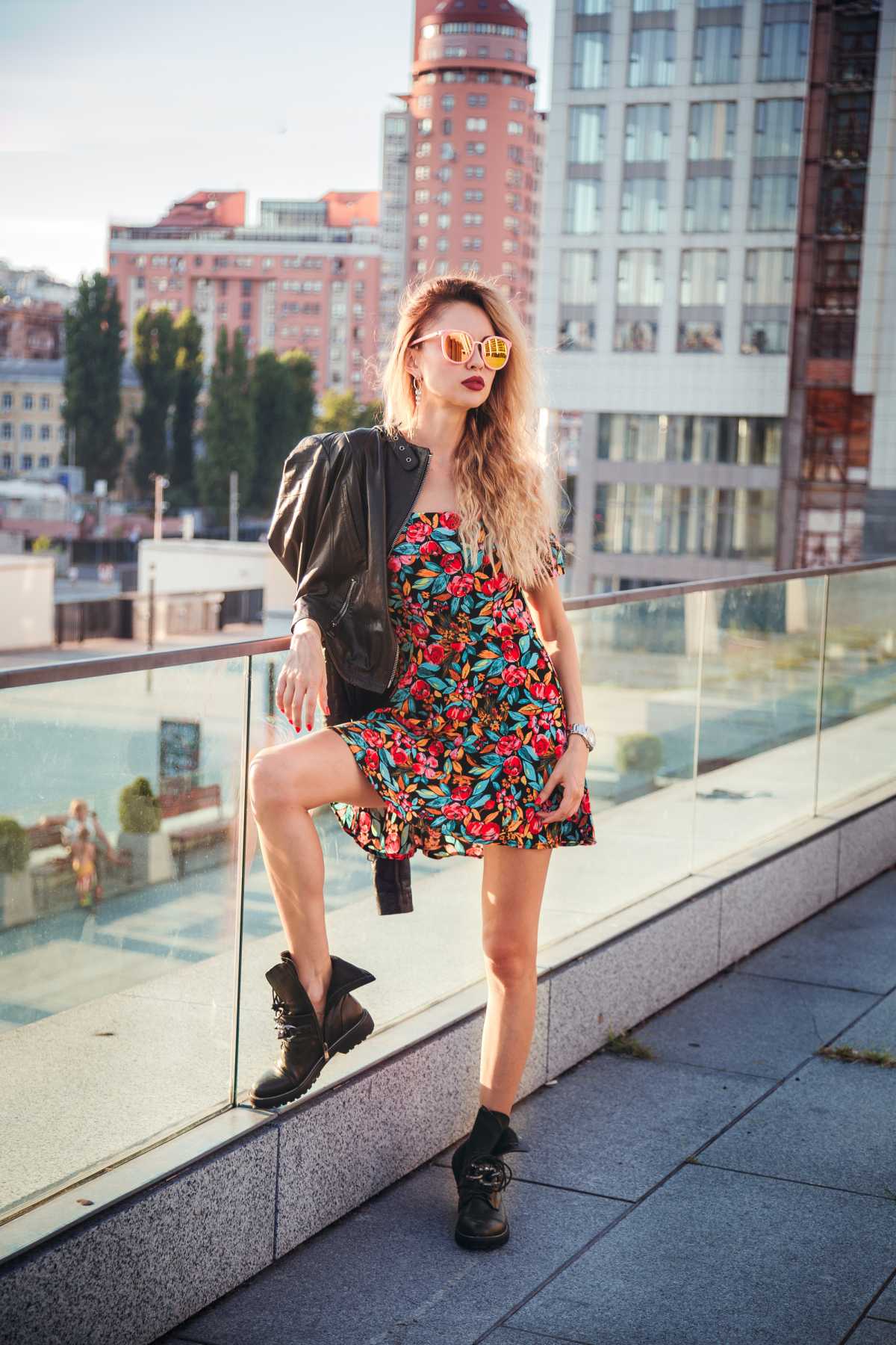 dress with combat boots