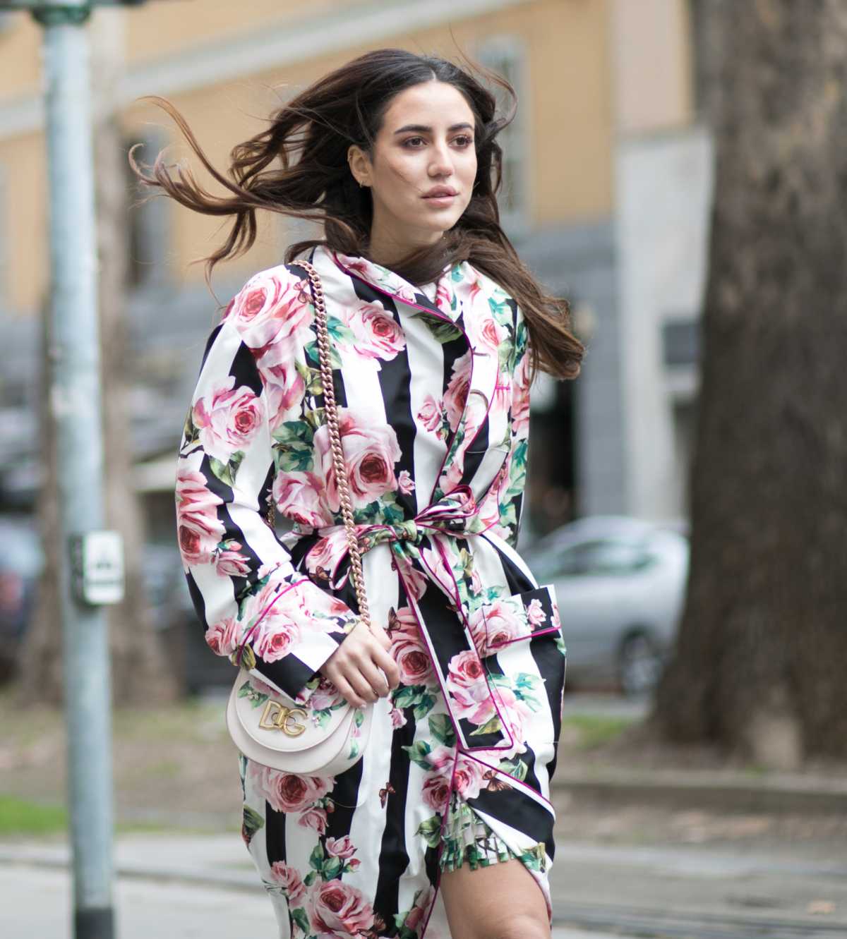 floral wrap dress