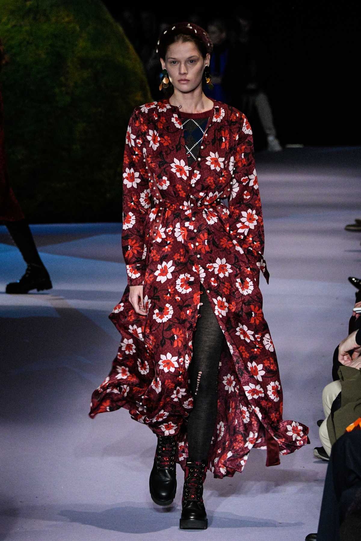 floral overcoat