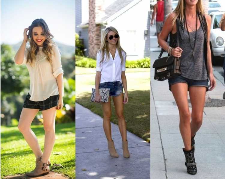 How to wear short-cut boots in the summer