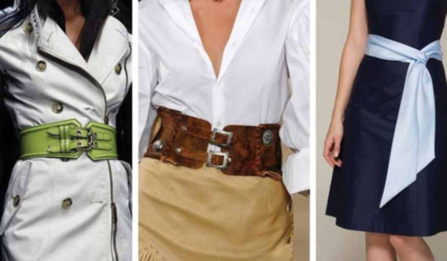 Wide belts are one of the winter 2023 fashion trends