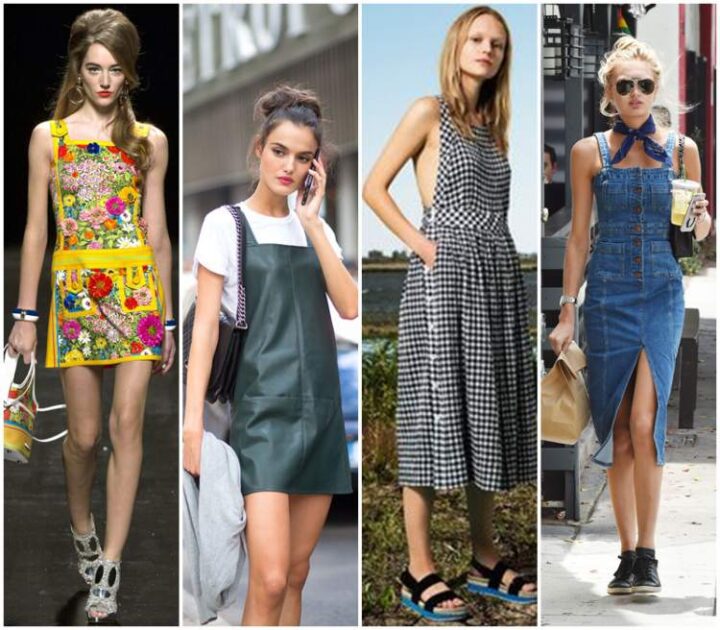 Apron dress is one of the spring summer 2022-2023 fashion trends