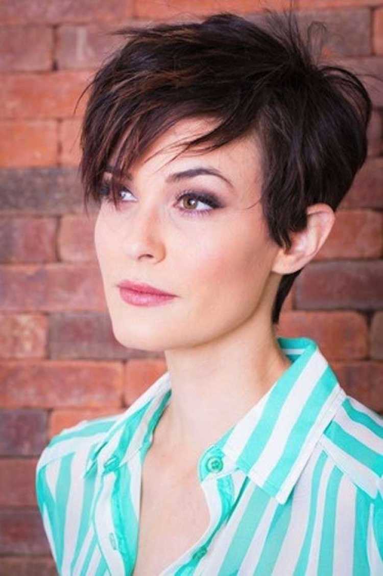 Pixie cut with fringe