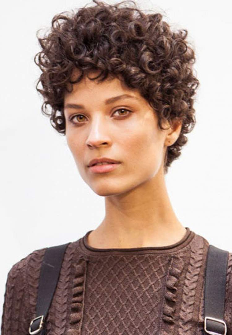 Natural short is one of the beautiful cuts for curly hair