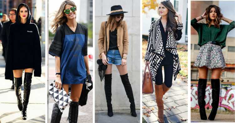 5 ways to wear over the knee in winter 2018