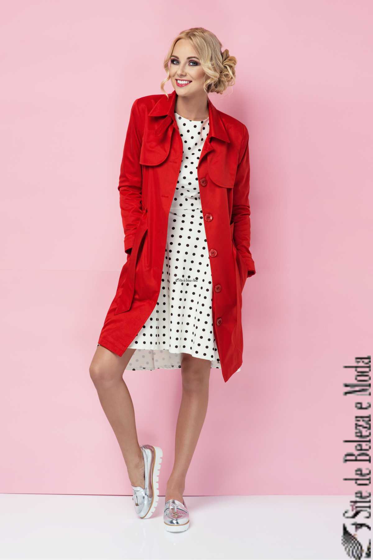 dress with overcoat in winter