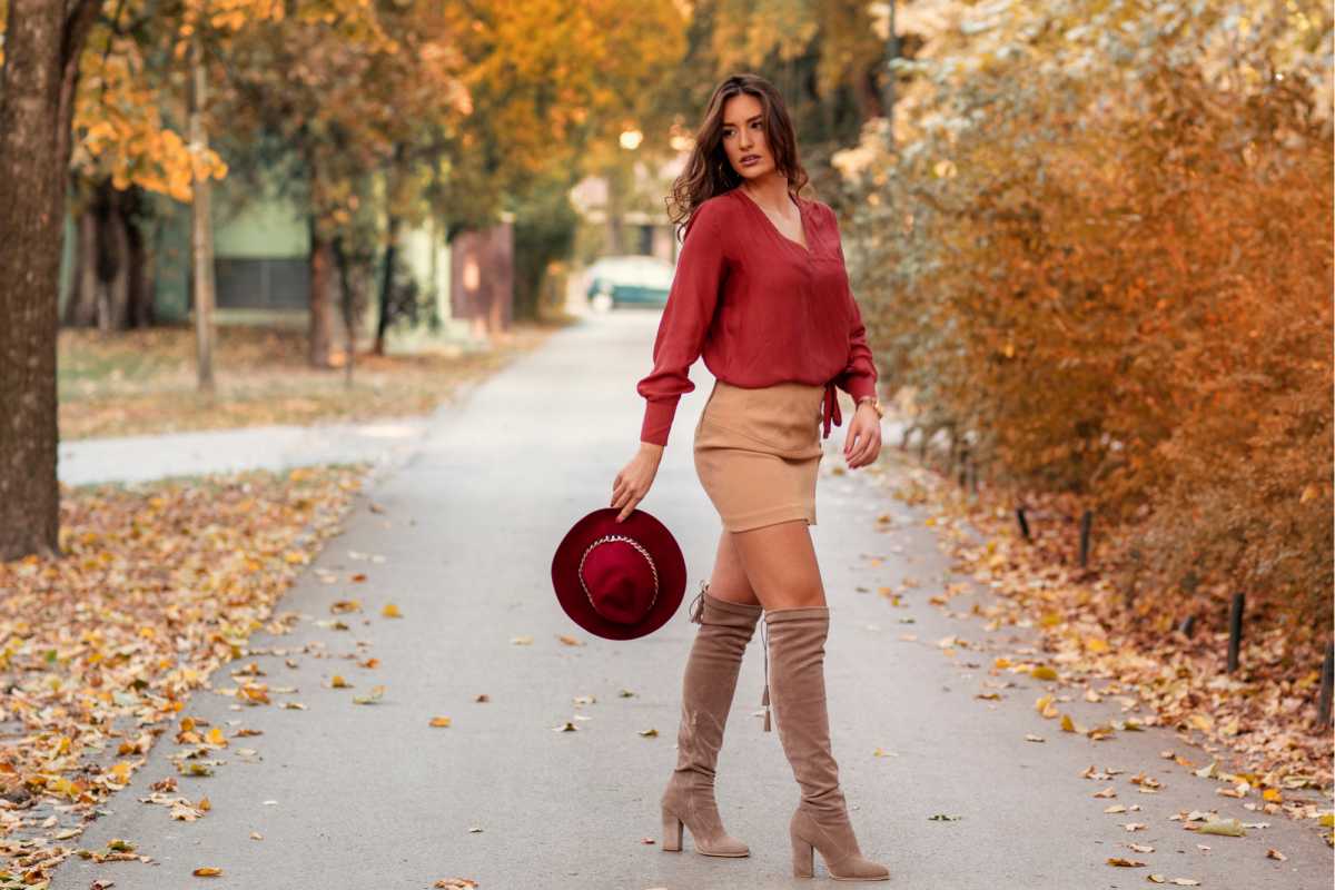 pencil skirt with boots