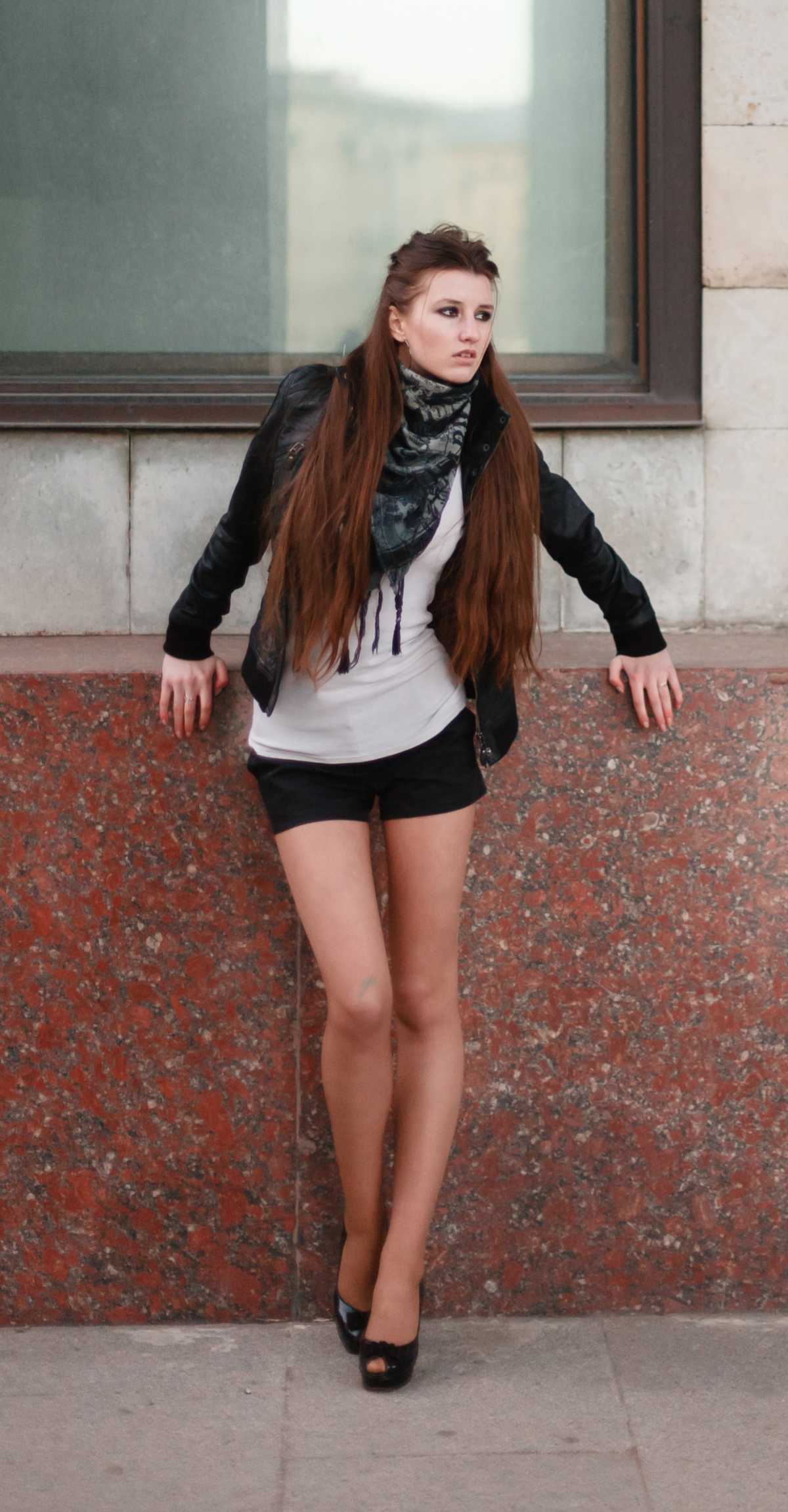 look with shorts in winter