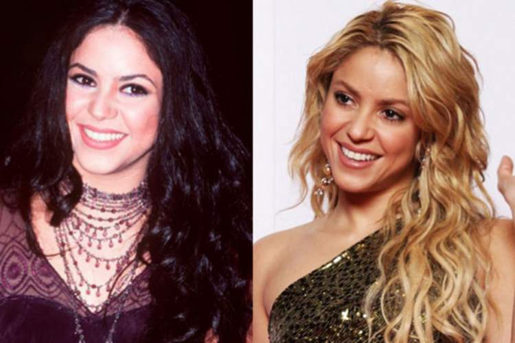 Shakira's Eyebrows - Before and After