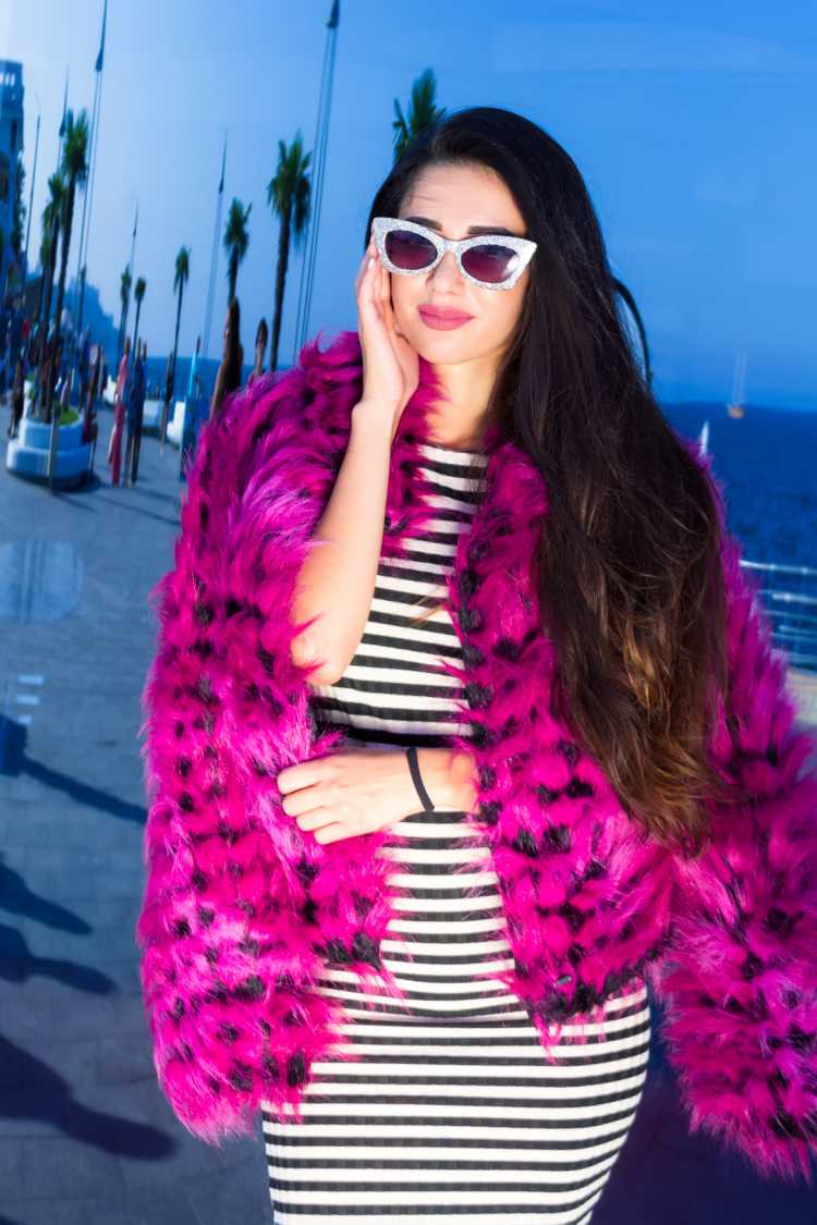 vibrant pink coat