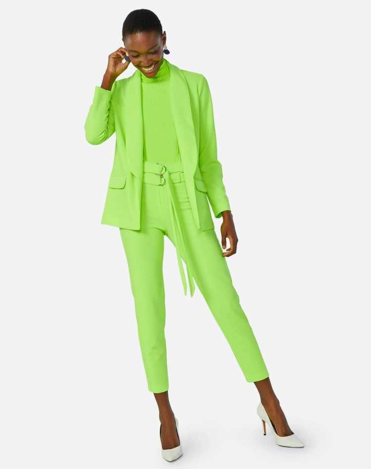 lime green is a winter 2019 fashion trend