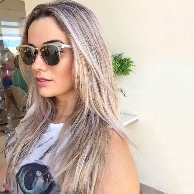 Ash blonde for women with olive skin