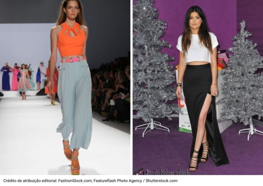 Cropped top combined with high-waisted pieces will be a highlight next season