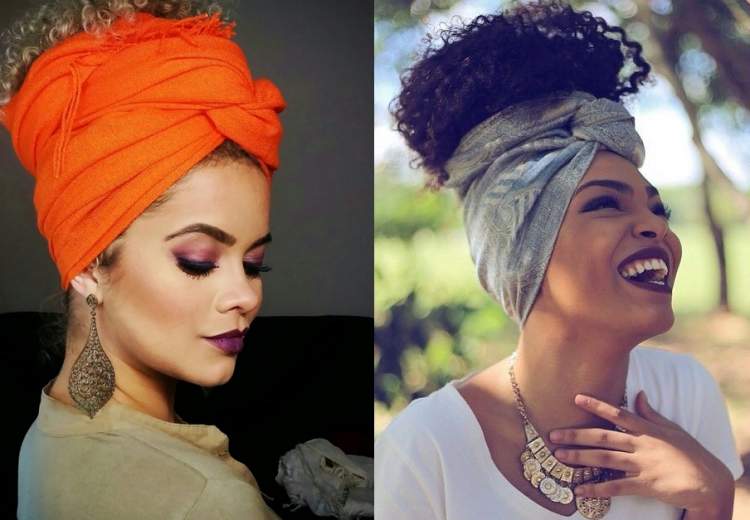 turbans for curly and short hair