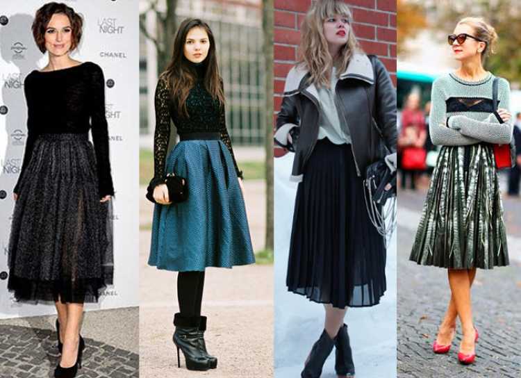 Looks with midi skirt