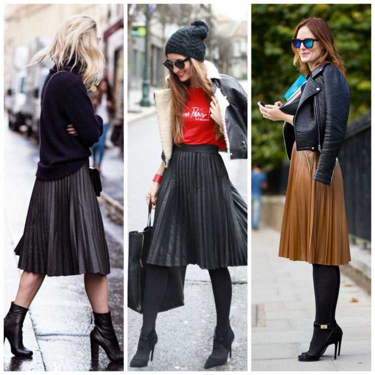 Winter looks with midi skirt