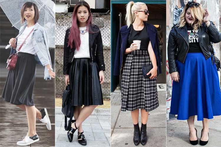 Look suggestions with a midi skirt