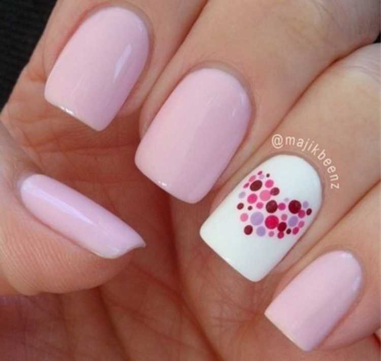 Romantic and delicate nail art