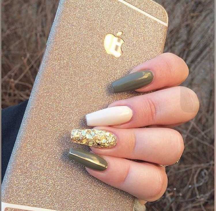 Stylish decorated nails