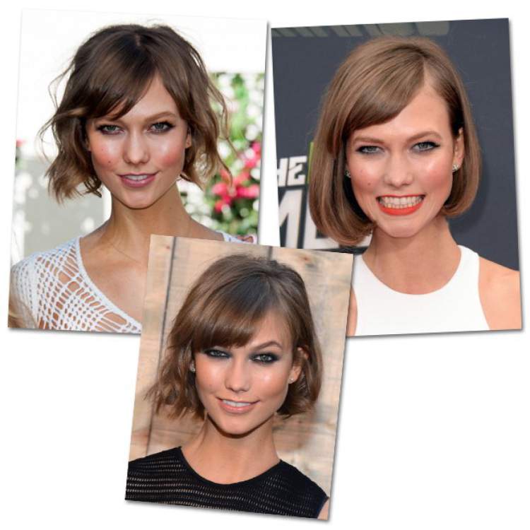 short hair with side bangs