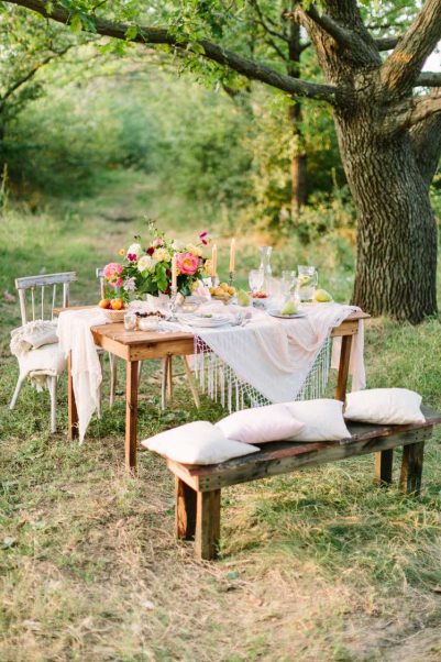 home wedding decoration with pillows