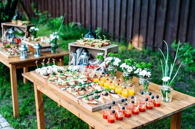 outdoor candy table