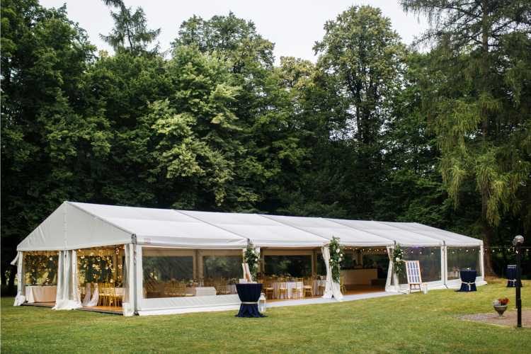 garden wedding tent decoration