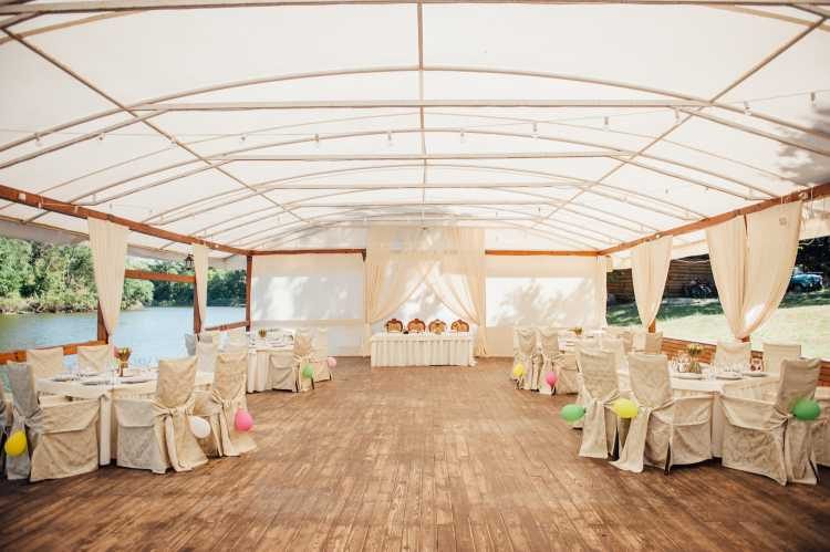 outdoor wedding tent