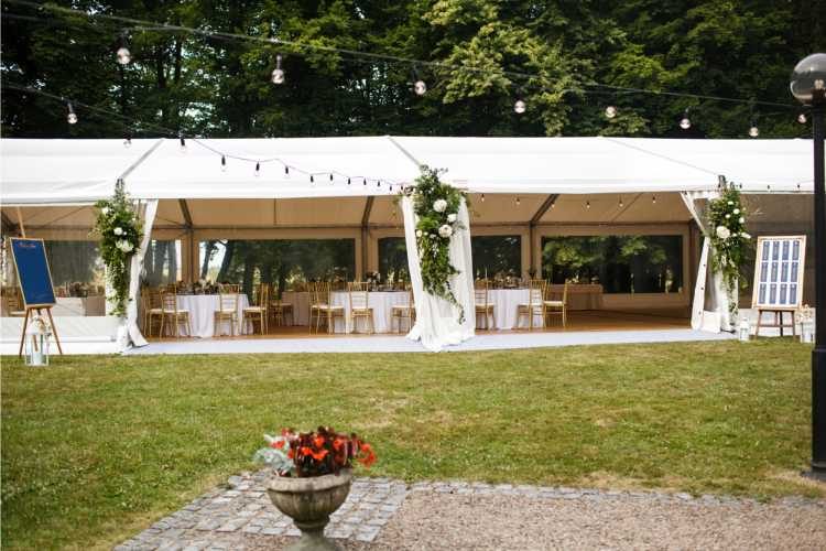 garden wedding tent