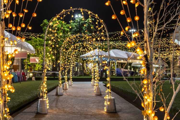 bride and groom entrance