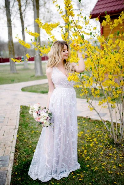 full lace wedding dress