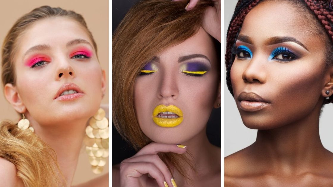 Eyeshadows with strong and vibrant colors will be trending in autumn winter 2020 - (Photos: shutterstock)