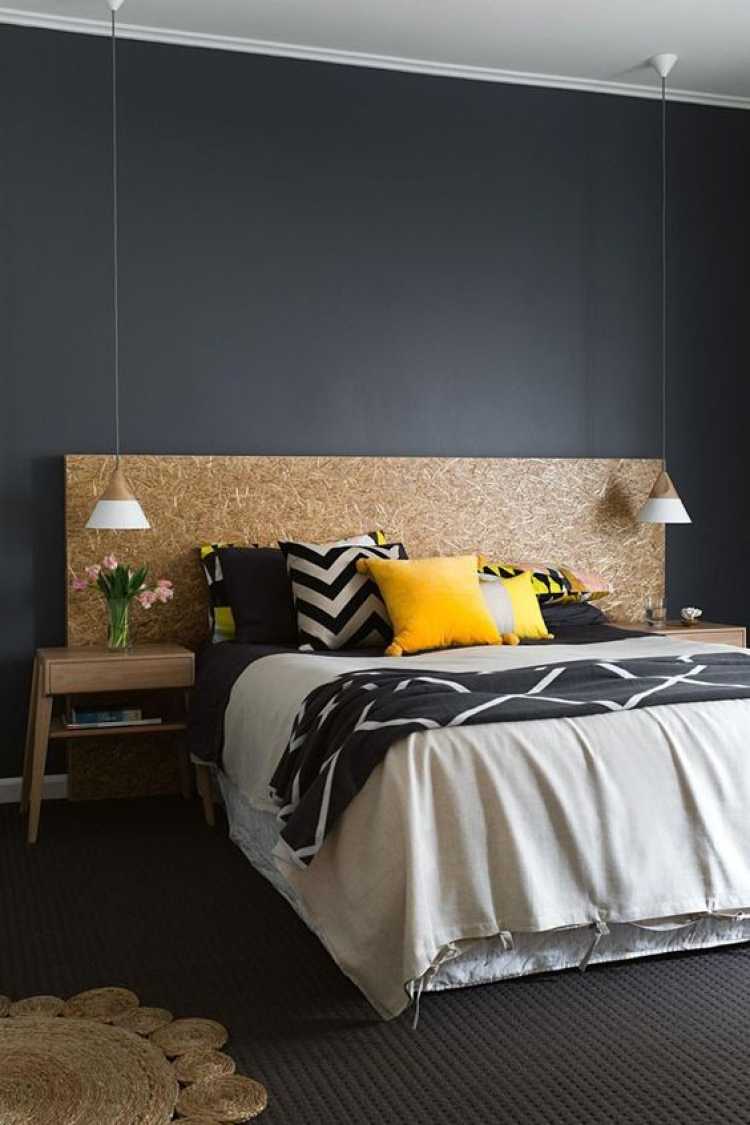 Easy to make double bed headboard