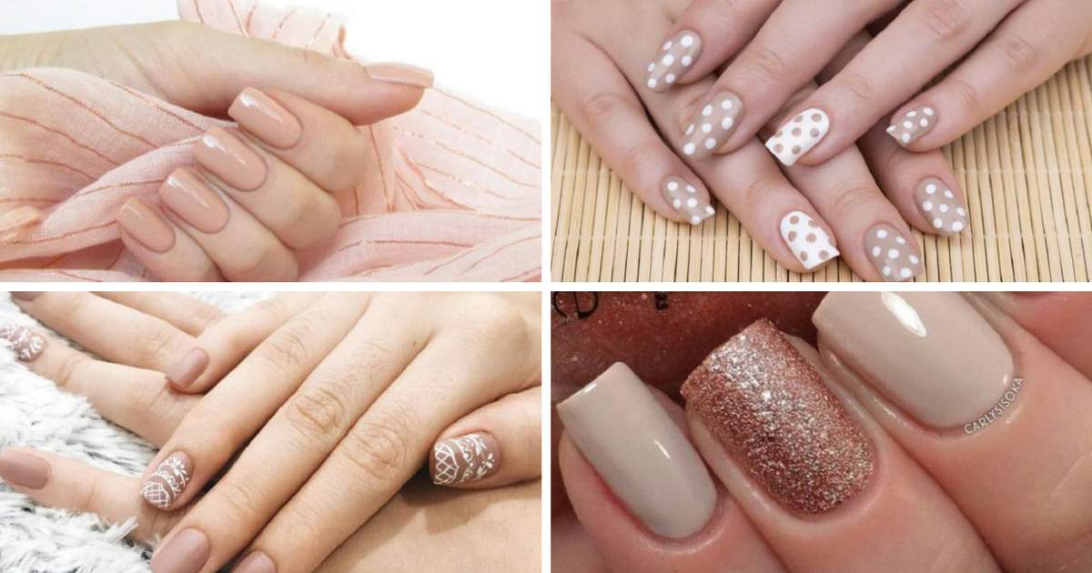 7 decorated nail ideas for those who love nude nail polish