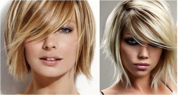 blonde woman with perfect short hair