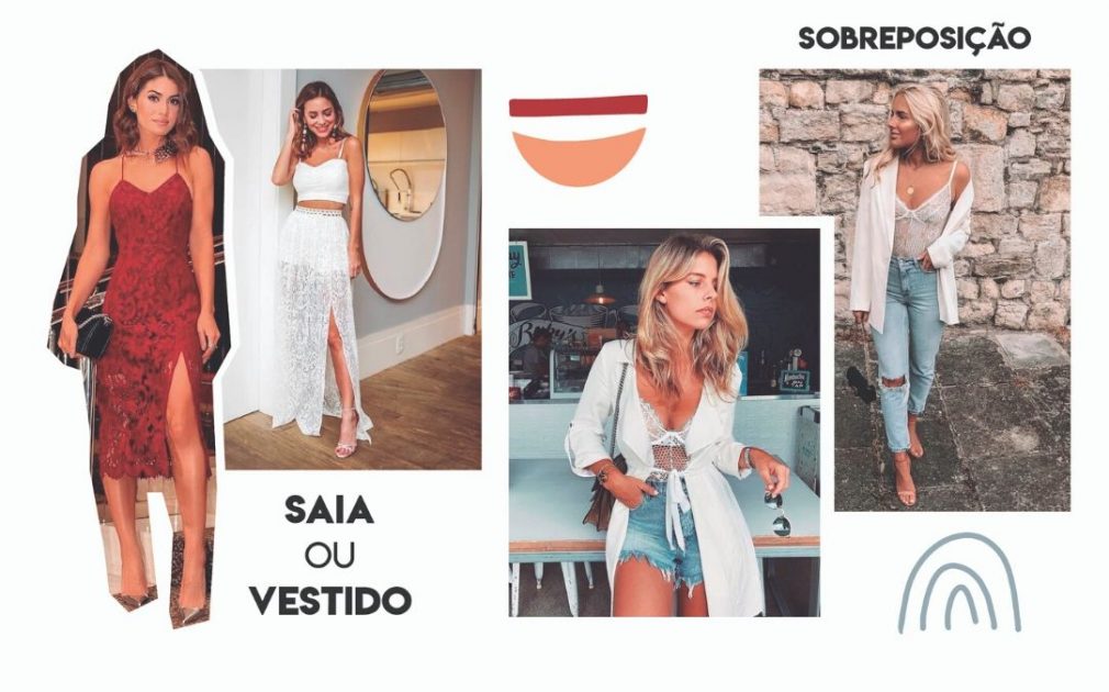 Looks de encaje para fiestas de Nochevieja