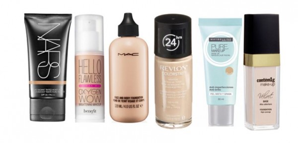 Photos of foundations for oily skin