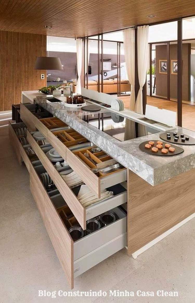 Modern kitchen counter