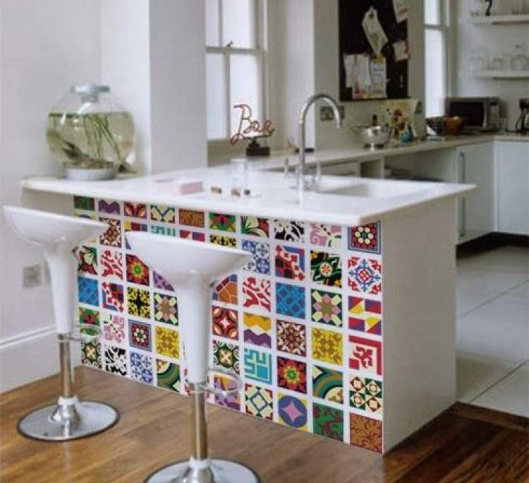 Kitchen counter with creative design