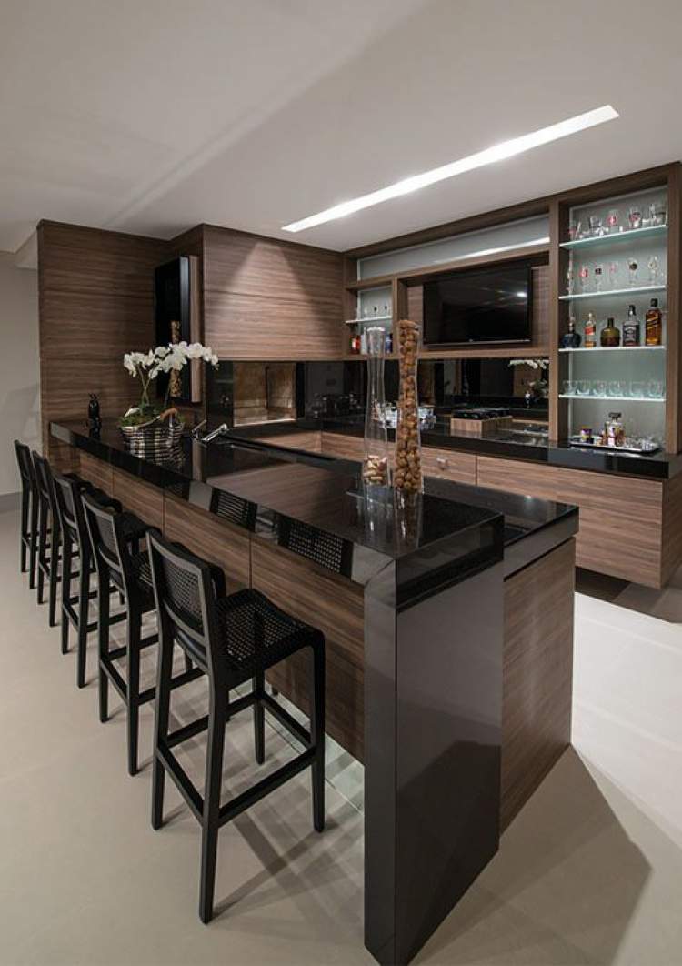 Photo of modern kitchen counter