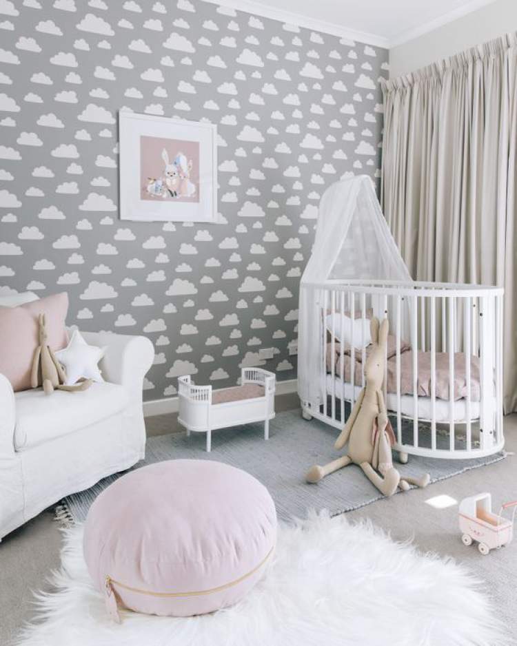 Wallpaper in baby room decor: 28 beautiful ideas to inspire you