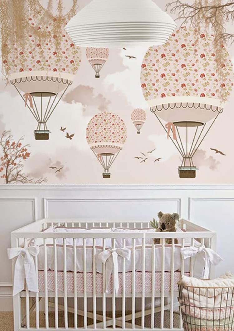 Photo of the decorated baby room