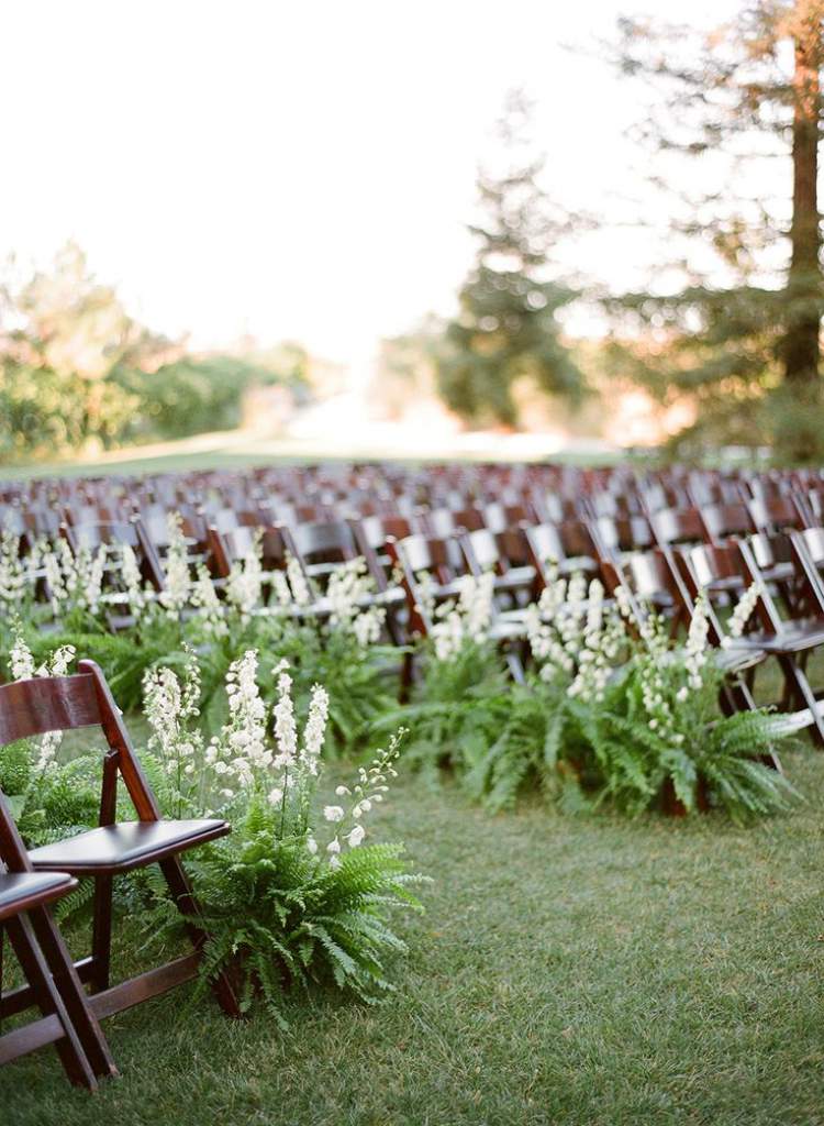 How to decorate a wedding with foliage