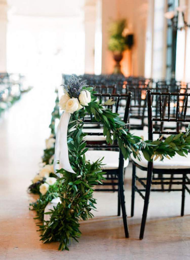 How to Decorate a Wedding Ceremony with Greenery