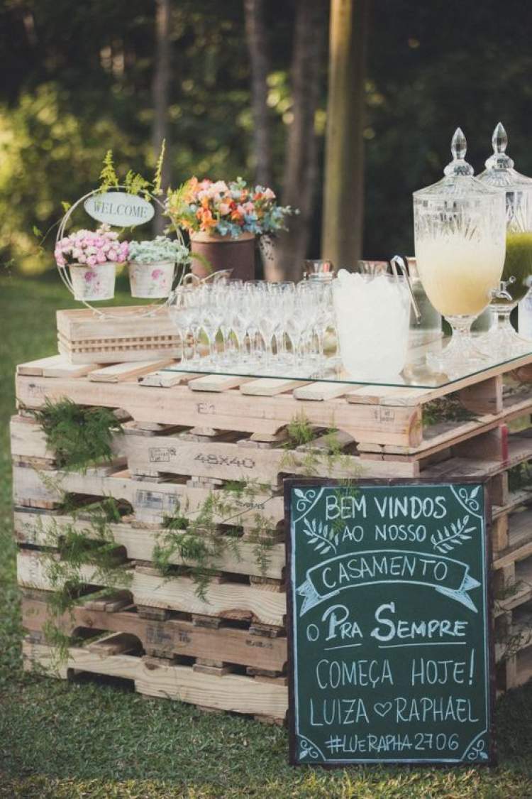 Idea for country wedding decoration