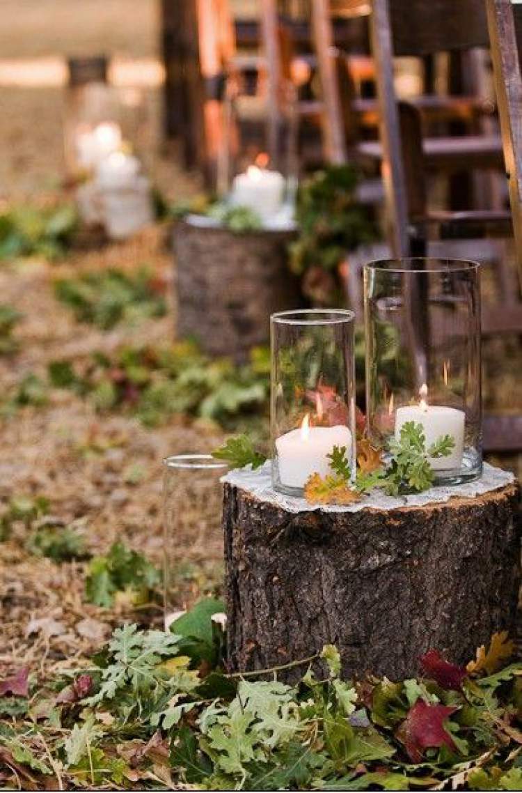 Inspiration for creating a beautiful wedding decoration with foliage