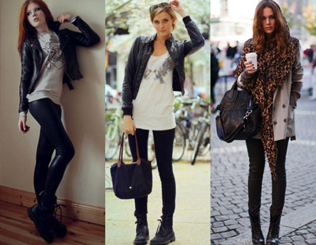 combat boots with black pants