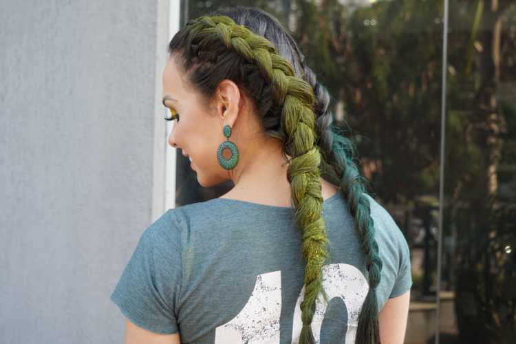 Green and yellow boxer braid to support Brazil in the World Cup