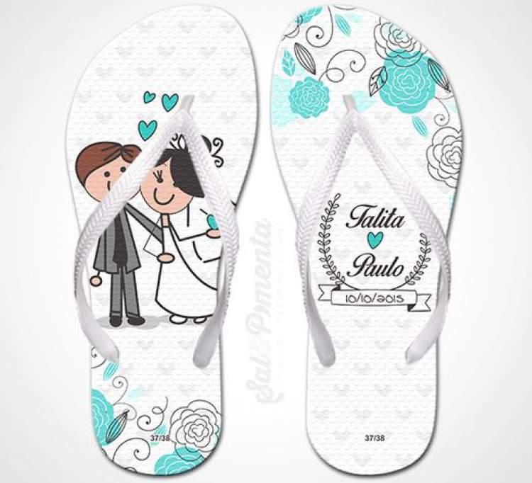 Slipper model to give as a wedding souvenir