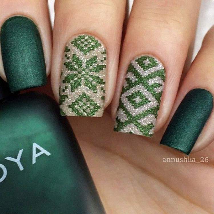 Stylish and modern decorated nails